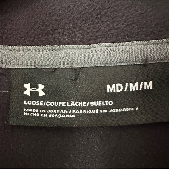 Under Armour Men's Polartec Forge Black Zip Jacket Style, Medium - Picture 8 of 10